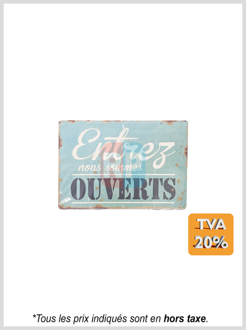 Pancarte "ouvert / fermé " vintage