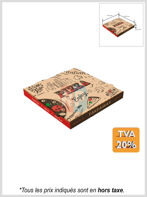 Boîtes pizza 330g/m²
