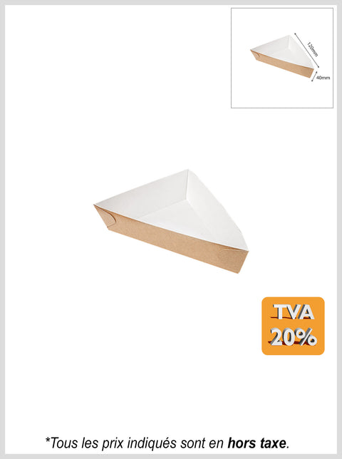 Barquettes carton triangulaires