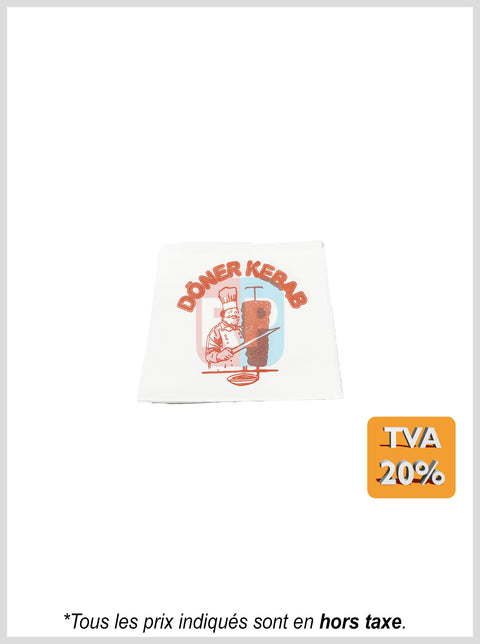 Sachet ouvert de côté kebab