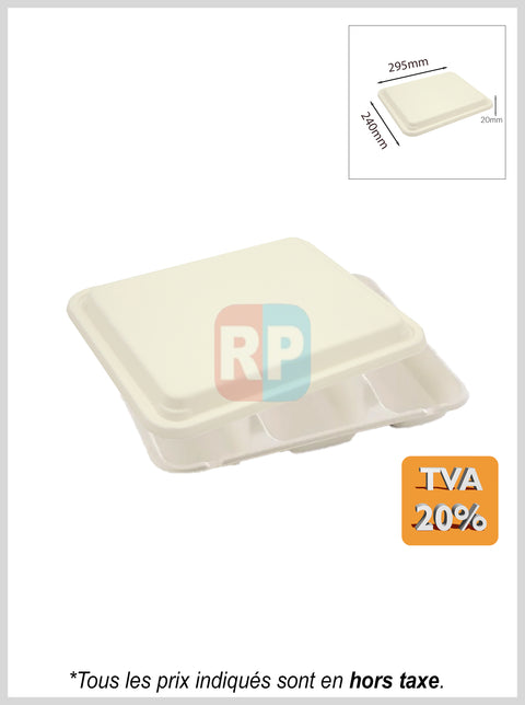Plateau repas 5 compartiments