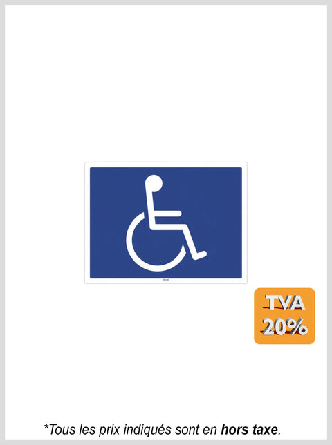 Pancarte "handicapé" adhésive