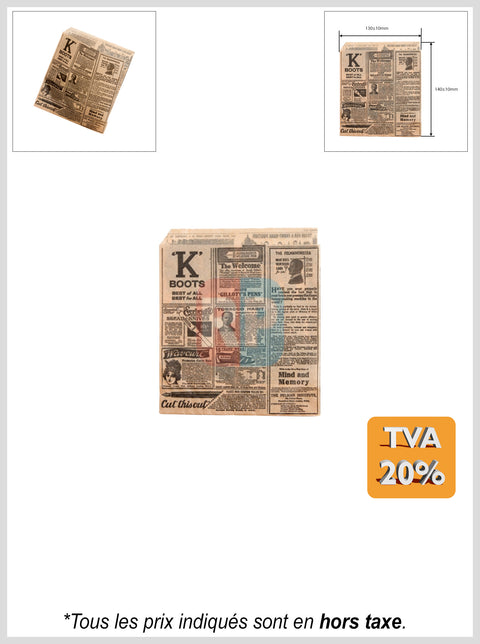 Sachet papier ingraissable