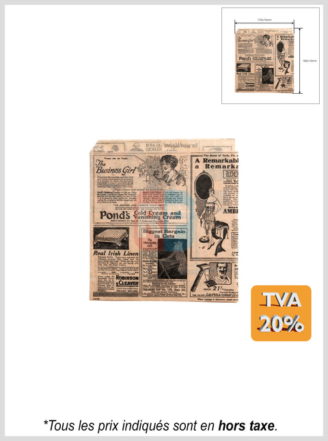Sachet papier ingraissable