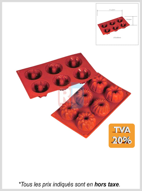 Moule briochette en silicone