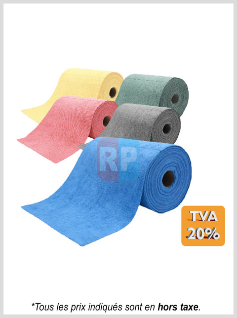 Bobine d'essuyage microfibre