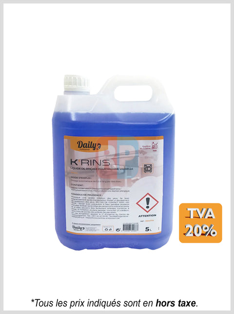 Liquide de rinçage pour machine vaisselle