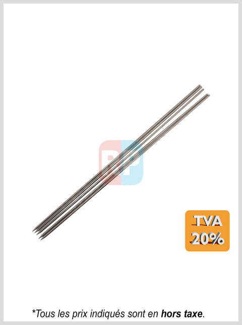 Pics brochette en inox 40cm