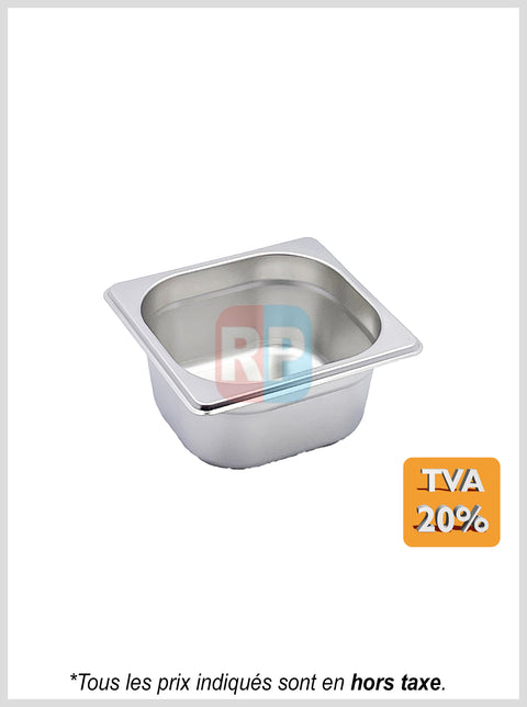 Bac en inox 1/6