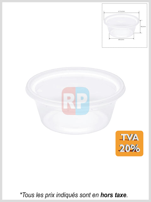 Barquette PP ronde