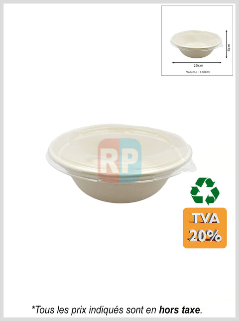 Bol rond en fibre naturelle