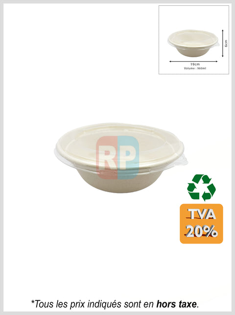 Bol rond en fibre naturelle