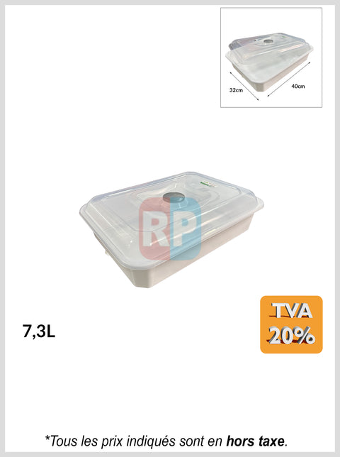 Bac plastique avec couvercle