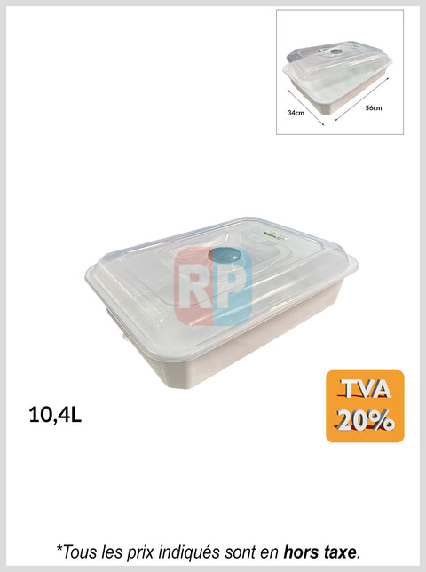 Bac plastique avec couvercle