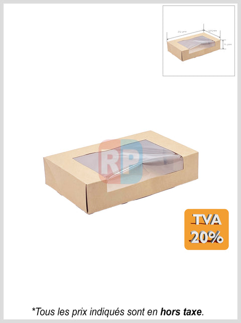 Boîte kraft avec fenêtre