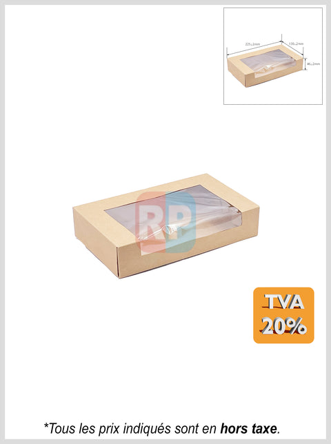 Boîte kraft avec fenêtre