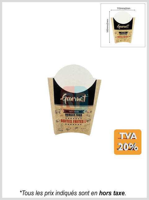 Étui à frites en kraft