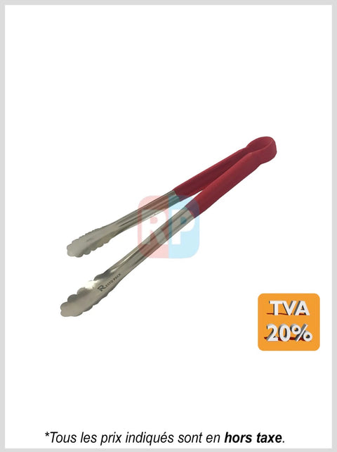 Pince en inox rouge