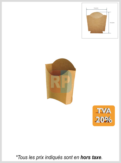 Étui à frites en kraft