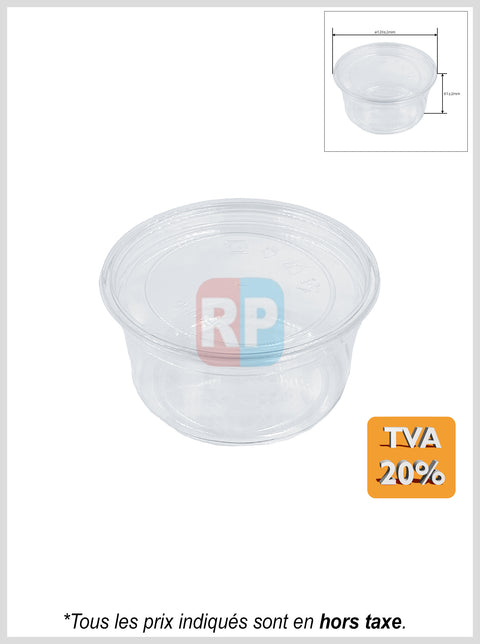 Pot transparent PET