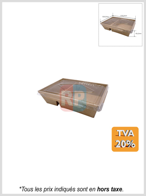Boîte ingraissable kraft brun