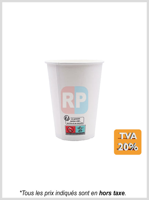 Gobelet blanc en carton