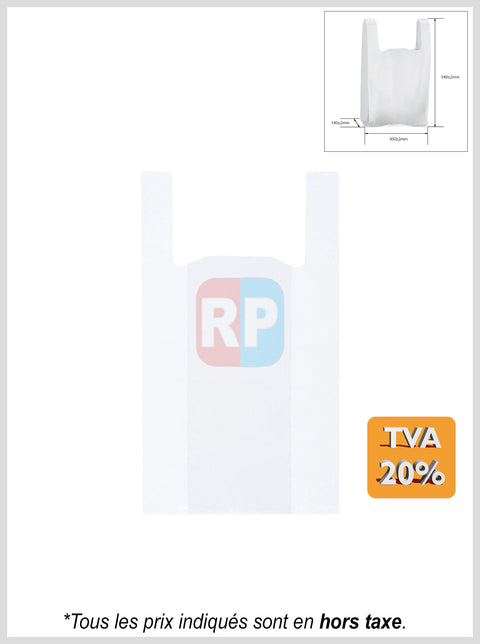 Sac bretelle blanc réutilisable