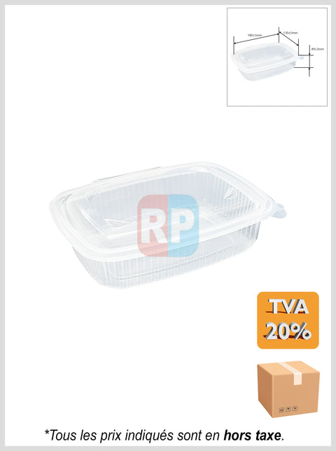 Barquette traiteur rectangle micro-ondable