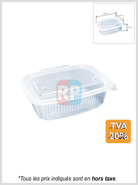 Barquette traiteur rectangle micro-ondable